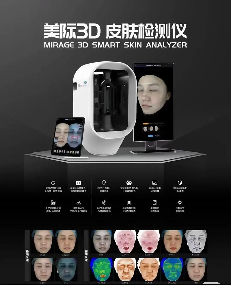 美際3D皮膚檢測(cè)儀 獨(dú)庫(kù)獨(dú)系，精準(zhǔn)探膚，開(kāi)啟肌膚奧秘的專業(yè)鑰匙